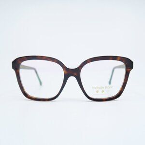 Nathalie Blanc APOLLINE P84 145 Havana, Square, New, Women's, Eyeglasses Frames.